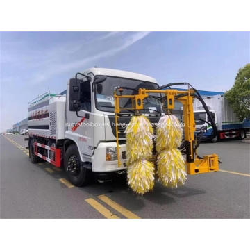 10 toneladas de camión de limpieza de barandilla de dongfeng